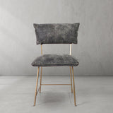 Hand-Forged Metal Cartier Armless Dining Chair