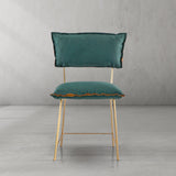 Hand-Forged Metal Cartier Armless Dining Chair