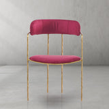 Hand Forged Metal Vintage Armrest Dining Chair