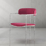 Hand Forged Metal Vintage Armrest Bar Chair