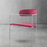 Hand Forged Metal Vintage Armrest Bar Chair