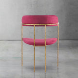 Hand Forged Metal Vintage Armrest Dining Chair