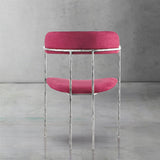 Hand Forged Metal Vintage Armrest Bar Chair