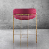 Hand Forged Metal Vintage Armrest Bar Chair