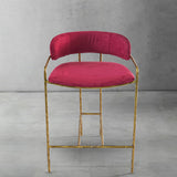 Hand Forged Metal Vintage Armrest Bar Chair
