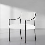 Hand Forged Metal Retro Copper Iron Frame Dining Chair