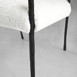 Hand Forged Metal Retro Copper Iron Frame Dining Chair