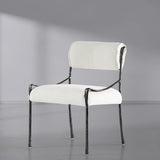 Hand Forged Metal Retro Copper Iron Frame Armless Dining Chair