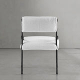 Hand Forged Metal Retro Copper Iron Frame Armless Dining Chair