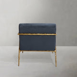 Hand Forged Metal Retro Silver Iron Frame Track Armchair