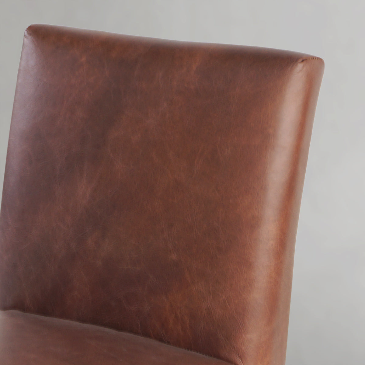 Hand Forged Metal Minimalist Fabric Dining Chair