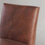 Hand Forged Metal Minimalist Fabric Dining Chair
