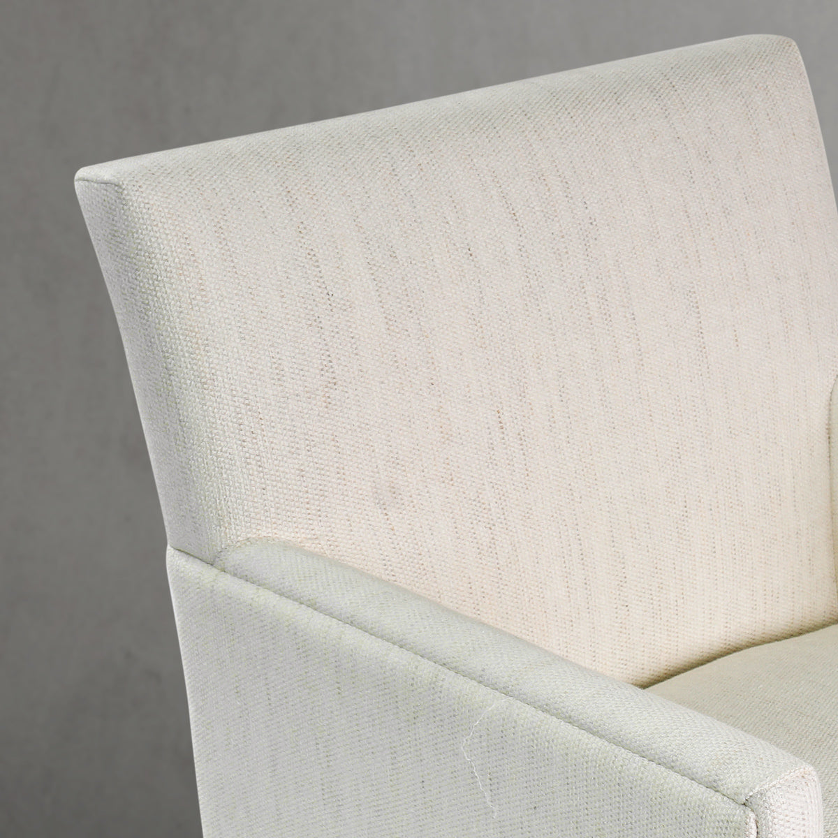 Hand Forged Metal Track Fabric Lounge Armchair