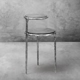Hand Forged Metal Tiered Accent Table