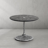 Hand Forged Metal Wooden Side Table