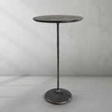 Hand Forged Metal Wooden Side Table