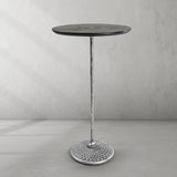 Hand Forged Metal Wooden Side Table