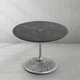Hand Forged Metal Wooden Side Table