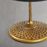 Hand Forged Metal Wooden Side Table
