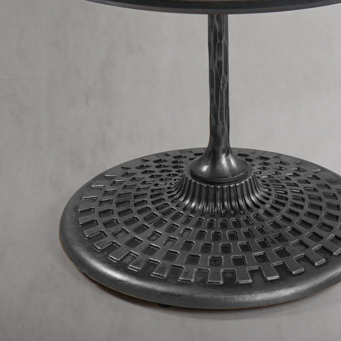 Hand Forged Metal Wooden Side Table