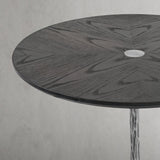 Hand Forged Metal Wooden Side Table