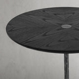 Hand Forged Metal Wooden Side Table