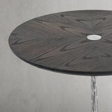 Hand Forged Metal Wooden Side Table