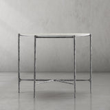 Hand Forged Metal Semi-circle Console Table