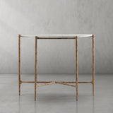 Hand Forged Metal Semi-circle Console Table