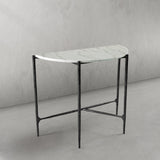 Hand Forged Metal Semi-circle Console Table