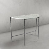Hand Forged Metal Semi-circle Console Table