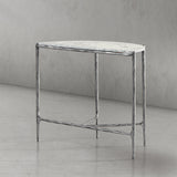 Hand Forged Metal Semi-circle Console Table