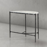 Hand Forged Metal Semi-circle Console Table
