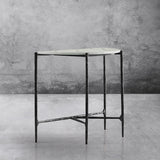 Hand Forged Metal Semi-circle Console Table