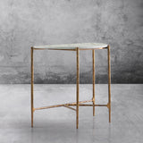 Hand Forged Metal Semi-circle Console Table