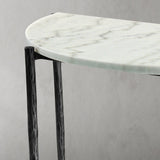 Hand Forged Metal Semi-circle Console Table