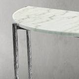 Hand Forged Metal Semi-circle Console Table