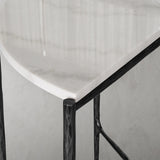 Hand Forged Metal Semi-circle Console Table