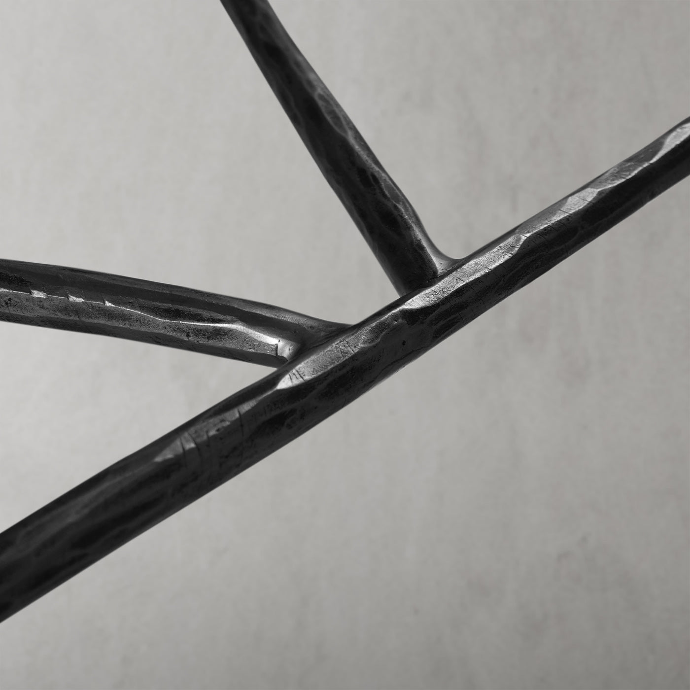 Hand Forged Metal Semi-circle Console Table