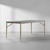 Hand-Forged Metal Medieval Style Dining Table