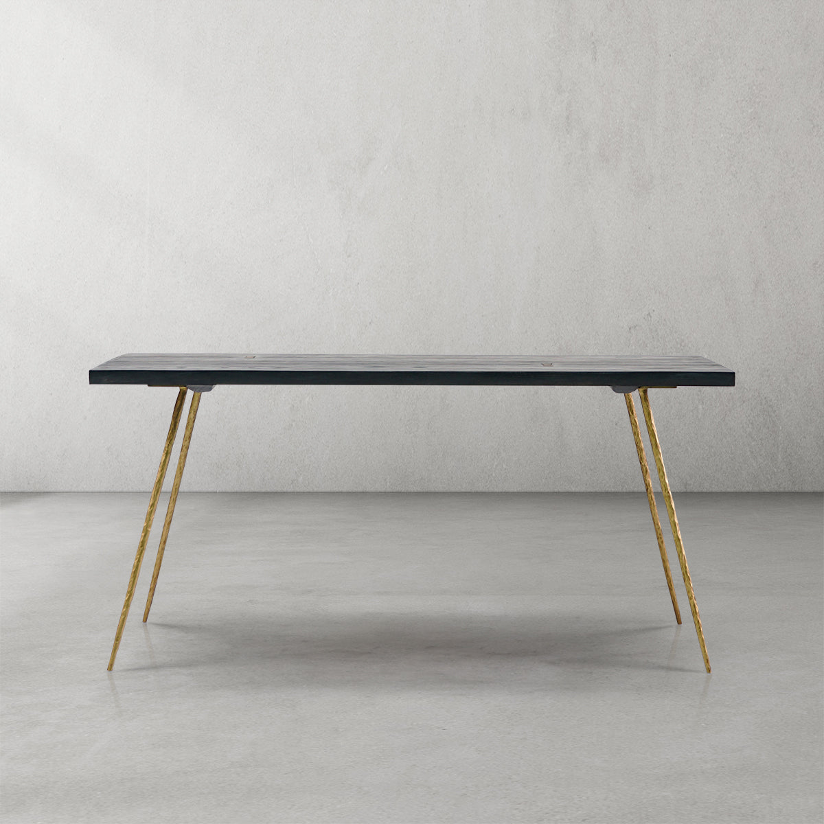 Hand Forged Metal Vintage Style Metal Frame Dining Table
