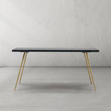 Hand Forged Metal Vintage Style Metal Frame Dining Table