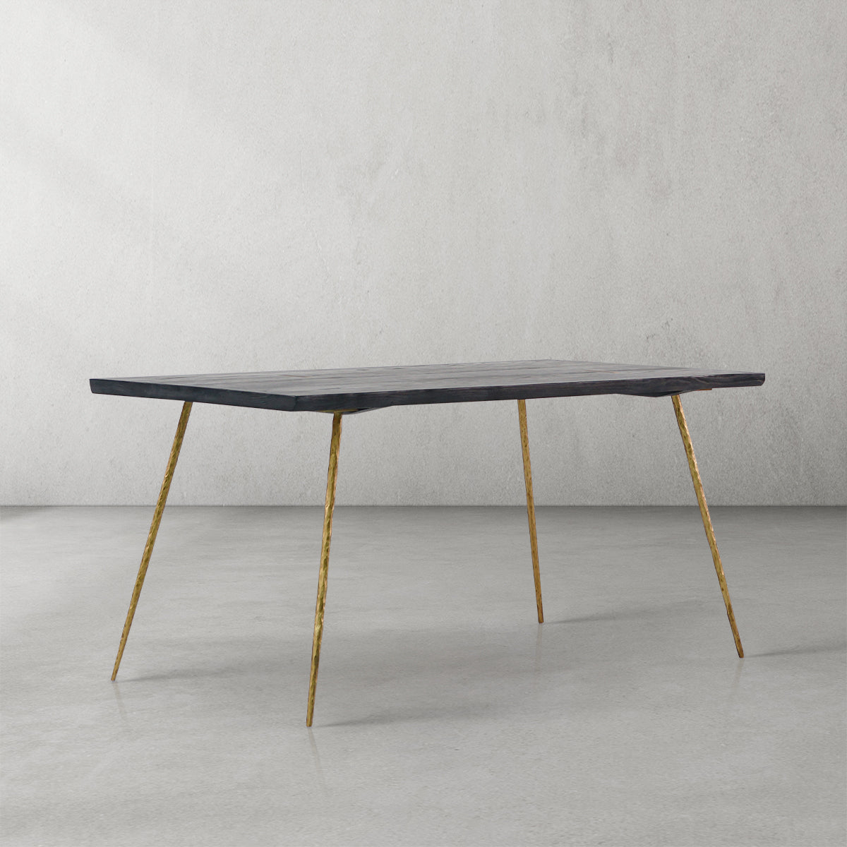 Hand Forged Metal Vintage Style Metal Frame Dining Table