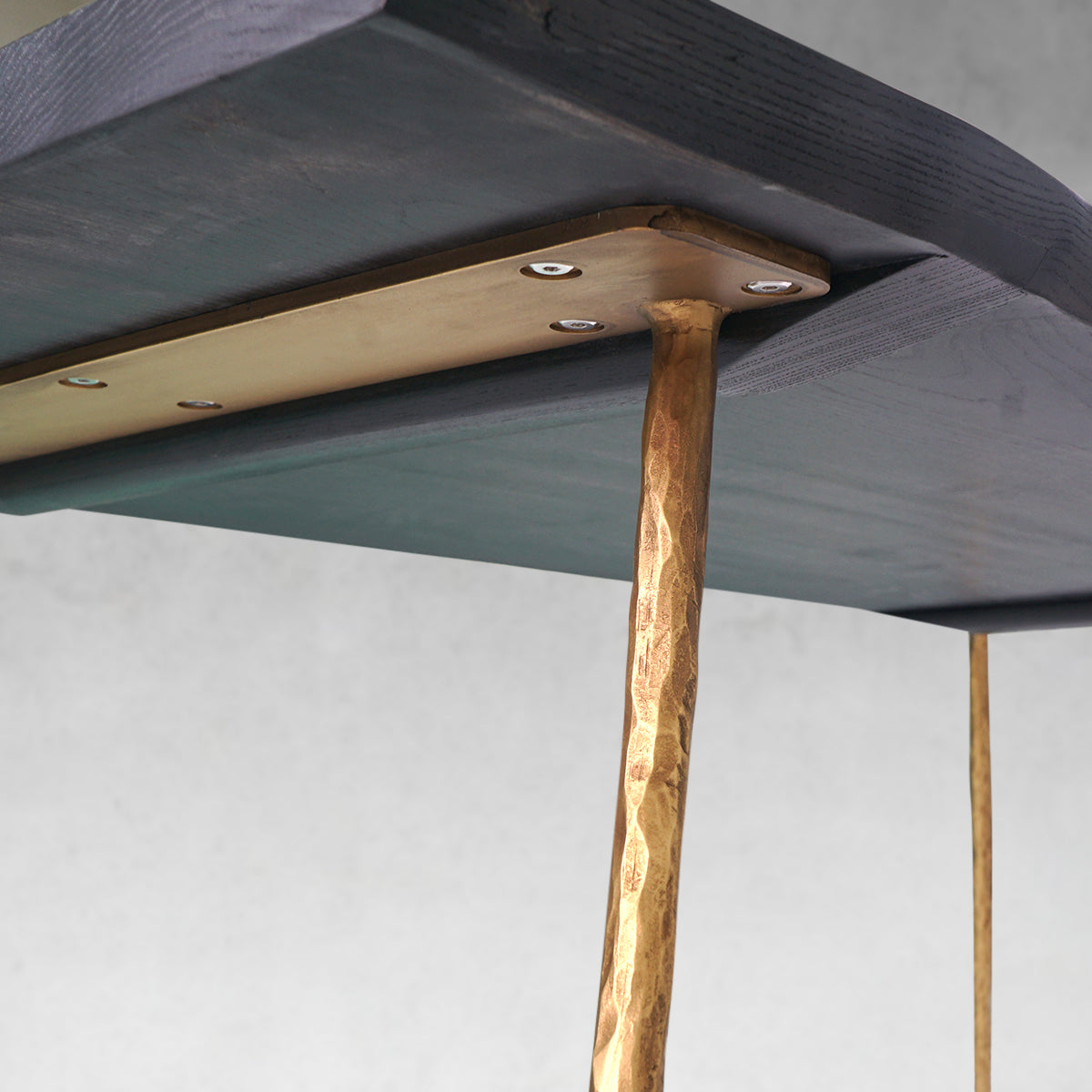 Hand Forged Metal Vintage Style Metal Frame Dining Table