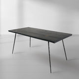 Hand Forged Metal Vintage Style Metal Frame Dining Table