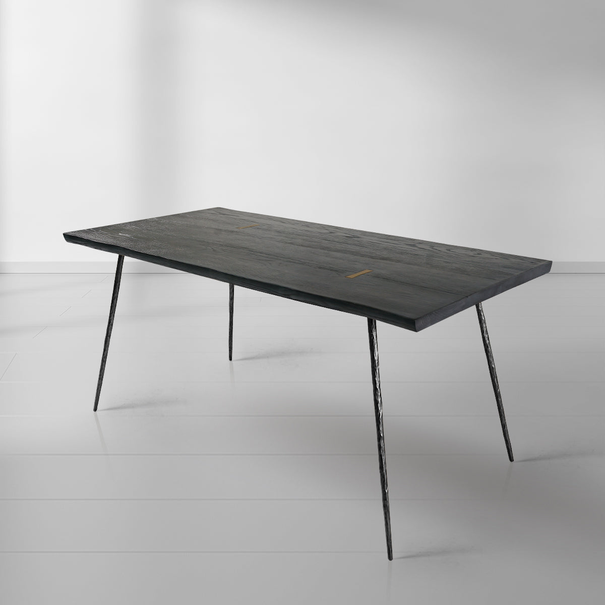 Hand Forged Metal Vintage Style Metal Frame Dining Table