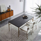 Hand-Forged Metal Metal Frame Rattan Long Side Cabinet