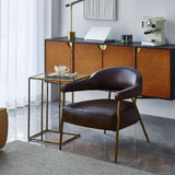 Hand-Forged Metal Metal Frame Rattan Long Side Cabinet