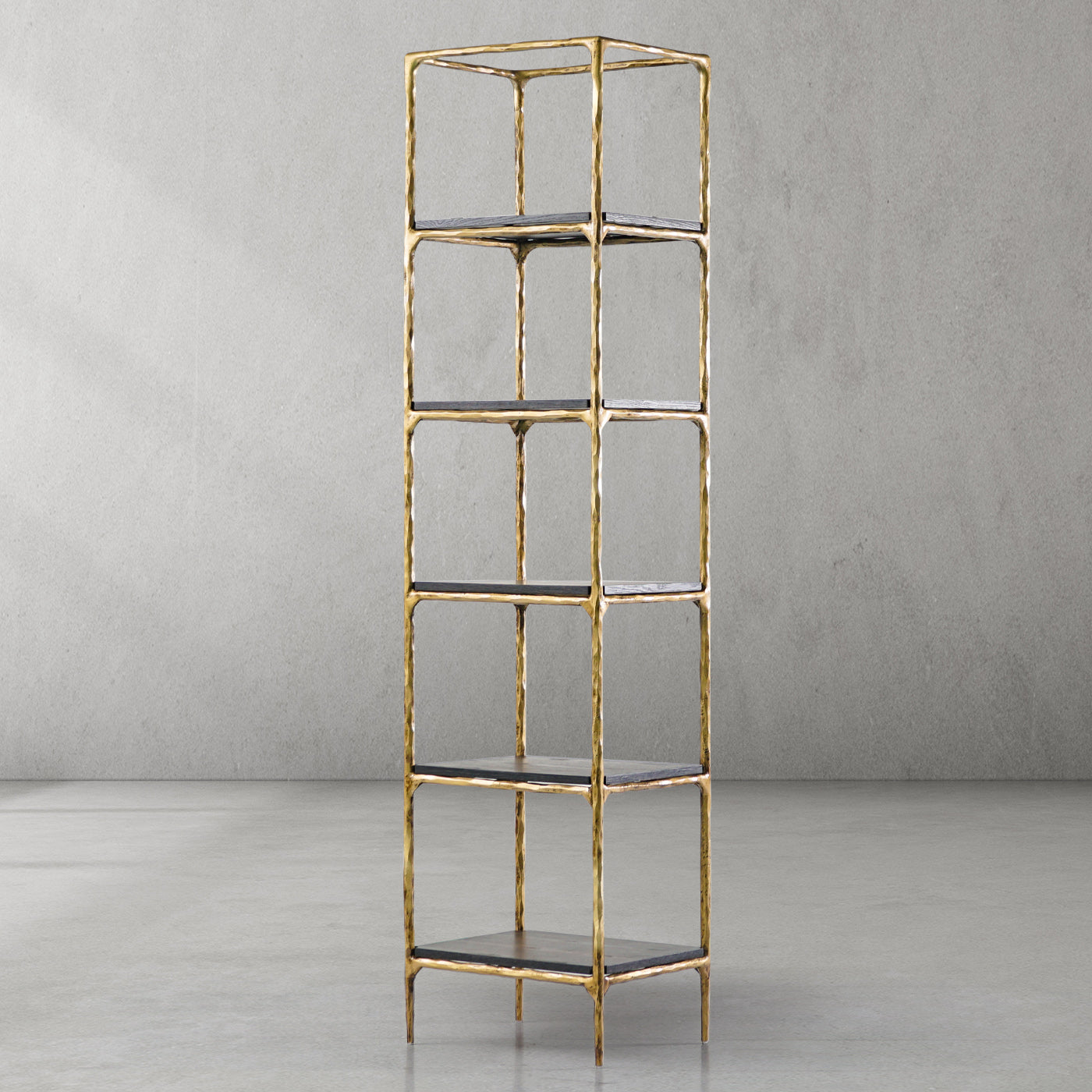 Hand Forged Metal Wooden Shelving
