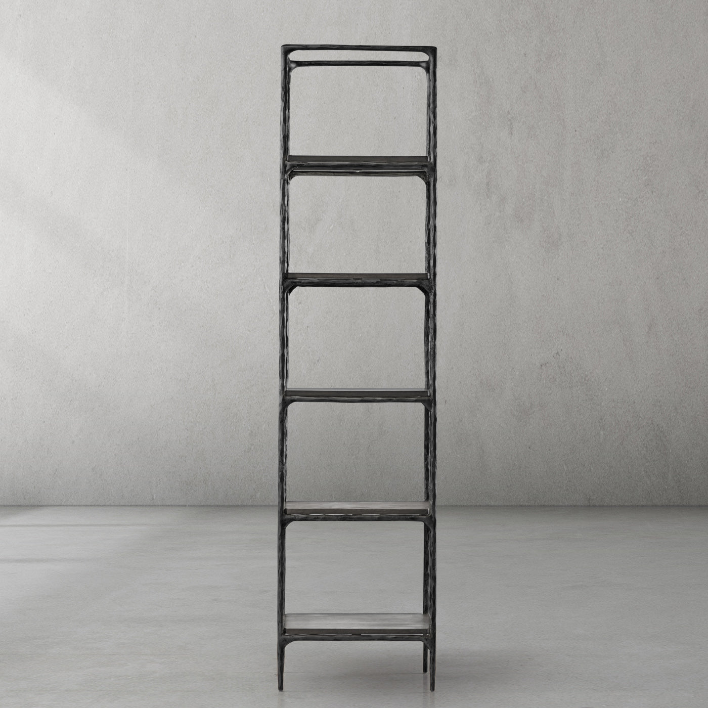 Hand Forged Metal Wooden Shelving